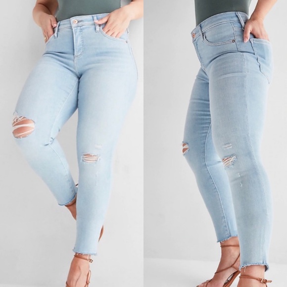 Curvy skinny mid rise jeans, size 18R,  (j-1) - Picture 2 of 4